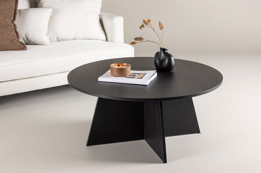 Bootcut Sofa Bord ⌀100 Sort