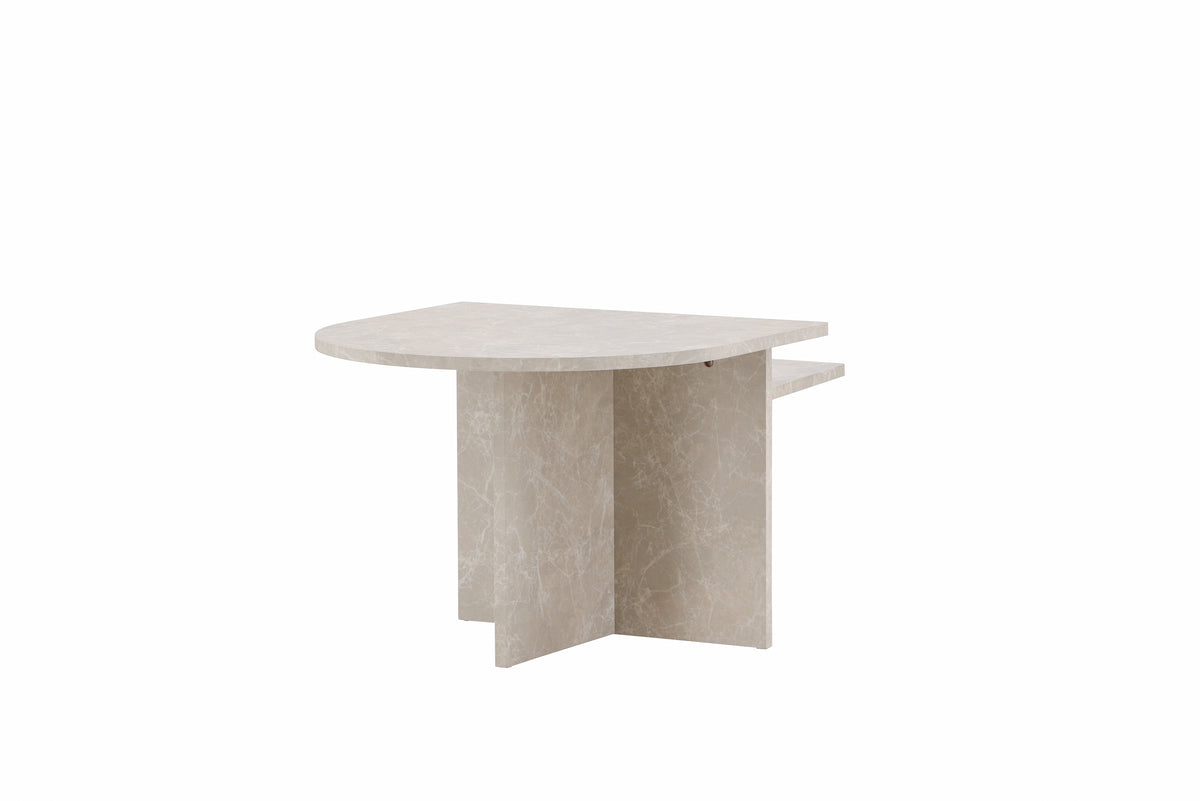 Sala Sofa Table Bord 1: 60 cm Bord 2: 40 cm x Bord 1: 60 cm Bord 2: 40 cm Beige