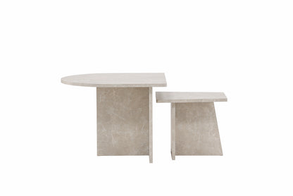 Sala Sofa Table Bord 1: 60 cm Bord 2: 40 cm x Bord 1: 60 cm Bord 2: 40 cm Beige