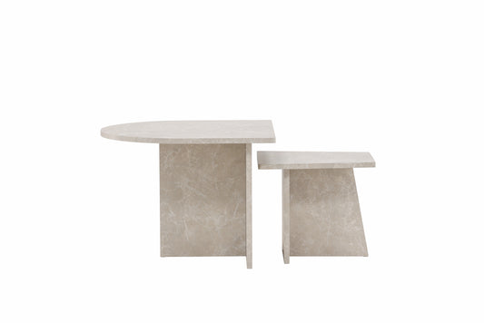 Sala Sofa Table Bord 1: 60 cm Bord 2: 40 cm x Bord 1: 60 cm Bord 2: 40 cm Beige