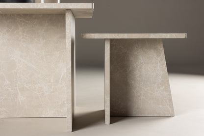 Sala Sofa Table Bord 1: 60 cm Bord 2: 40 cm x Bord 1: 60 cm Bord 2: 40 cm Beige
