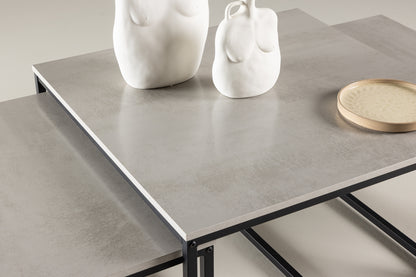 Sofa Bord Bord 1: 80 cm Bord 2: 73cm x Bord 1: 80 Bord 2: 38 cm Grå