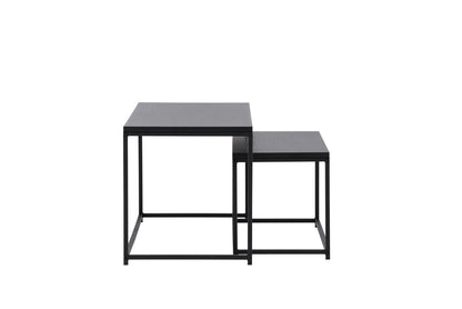 Staal Sofa Table Bord 1: 43x100 cm Bord 2: 33x75cm Sort