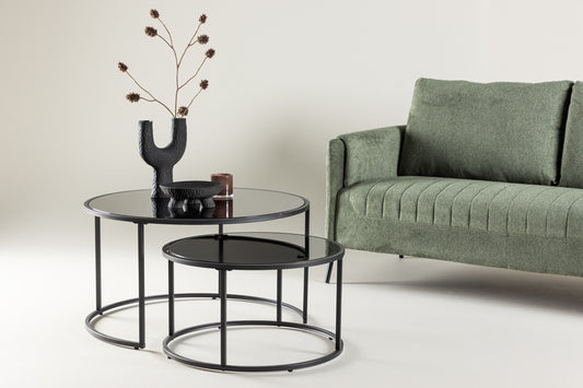 Twin Sofa Table ø79 Sort