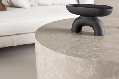 York Sofa Table ⌀80 Beige