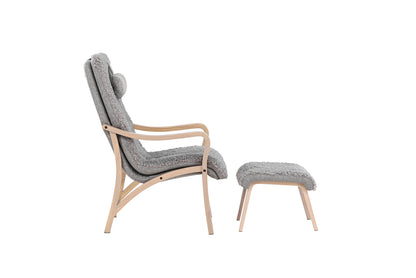 Fårö Lounge Stol Lys Grå