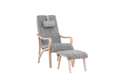 Fårö Lounge Stol Lys Grå
