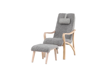 Fårö Lounge Stol Lys Grå