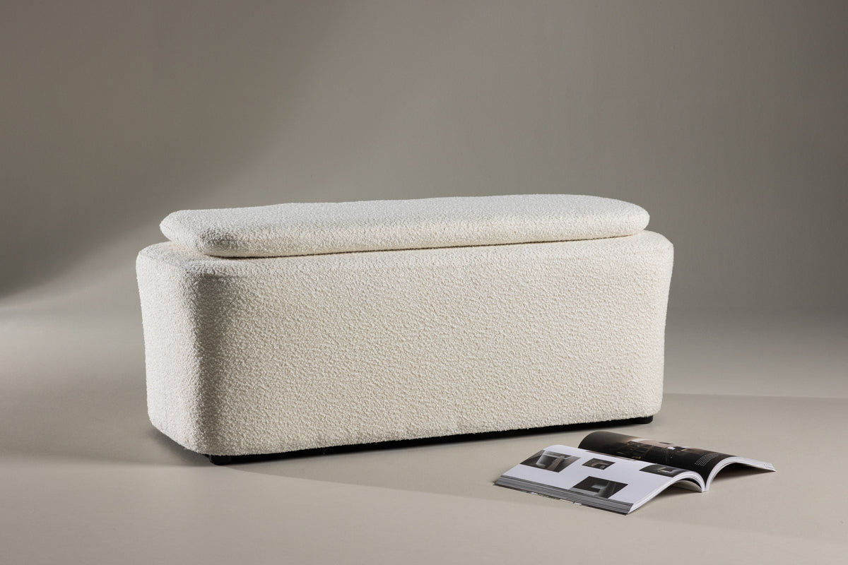 Laurel Ottoman 53 x 66 x 83 Hvid