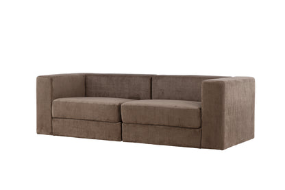Lumi 3-Seat Sofa Brun