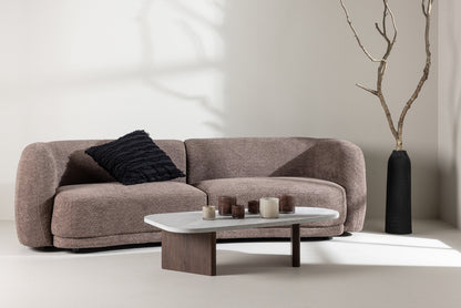 Cielo 3-Seat Sofa Brun