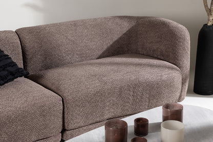 Cielo 3-Seat Sofa Brun