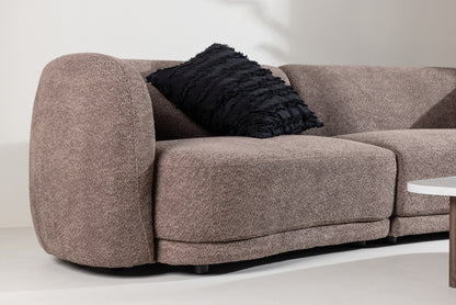 Cielo 3-Seat Sofa Brun