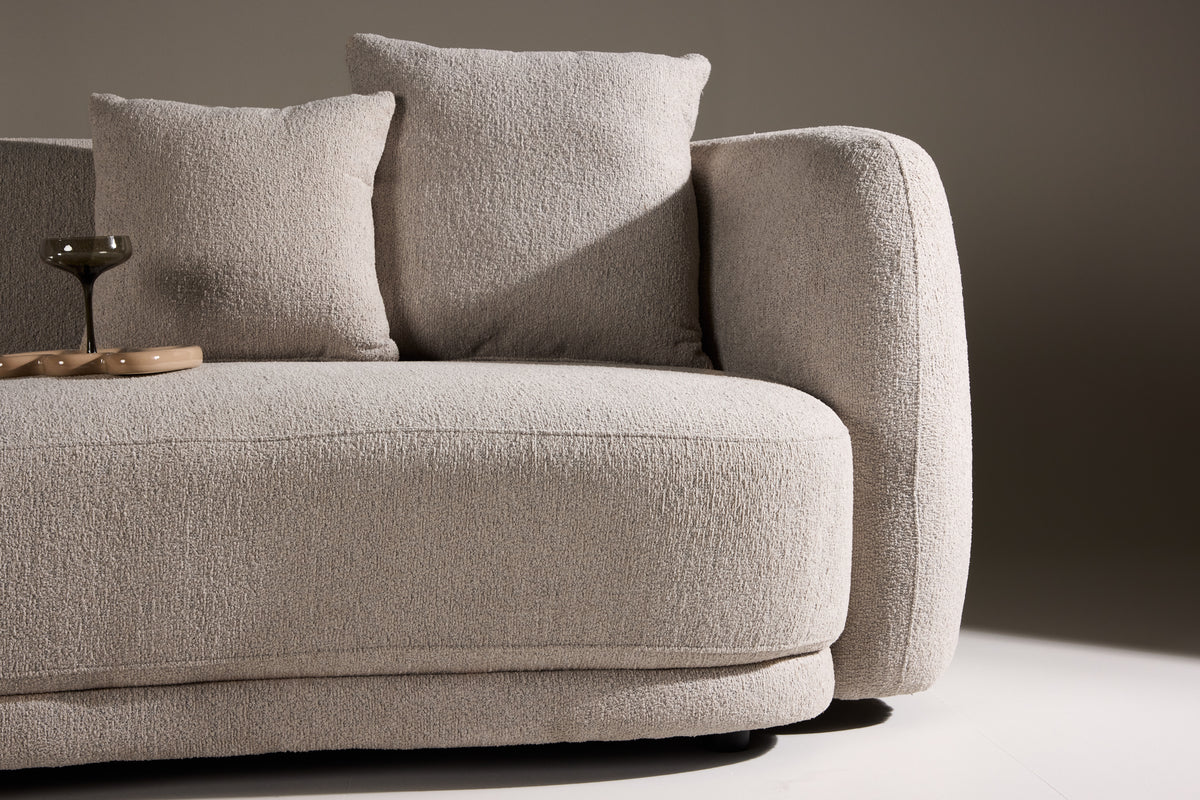 Cielo 3-Seat Sofa Beige