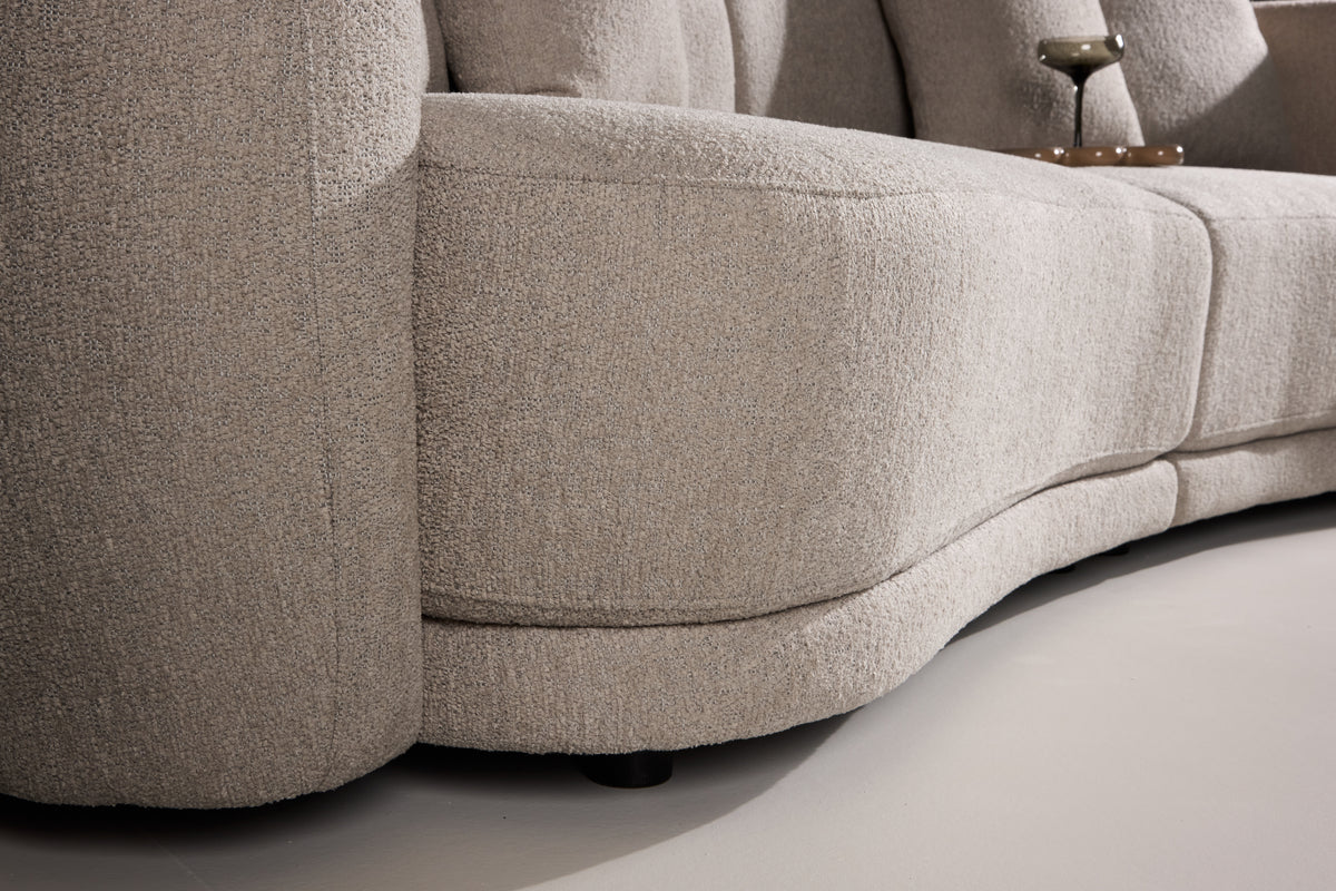 Cielo 3-Seat Sofa Beige