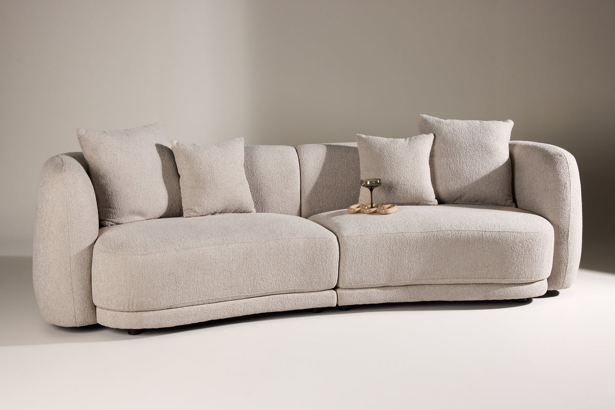 Cielo 3-Seat Sofa Beige