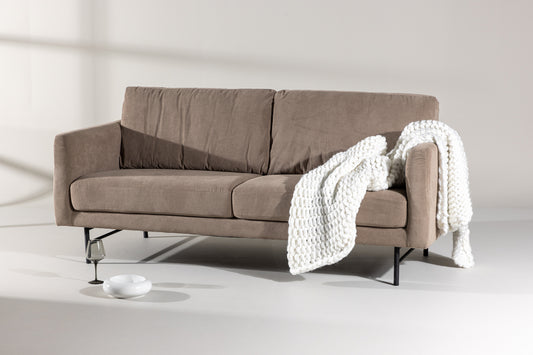 3-personers sofa, brun