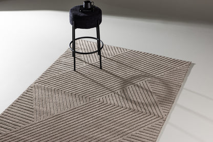 Aron Rektangulært Tæppe 340 x 240 Brun