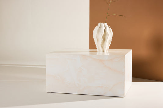 Sofa Bord 80 x 60 Lys Gul