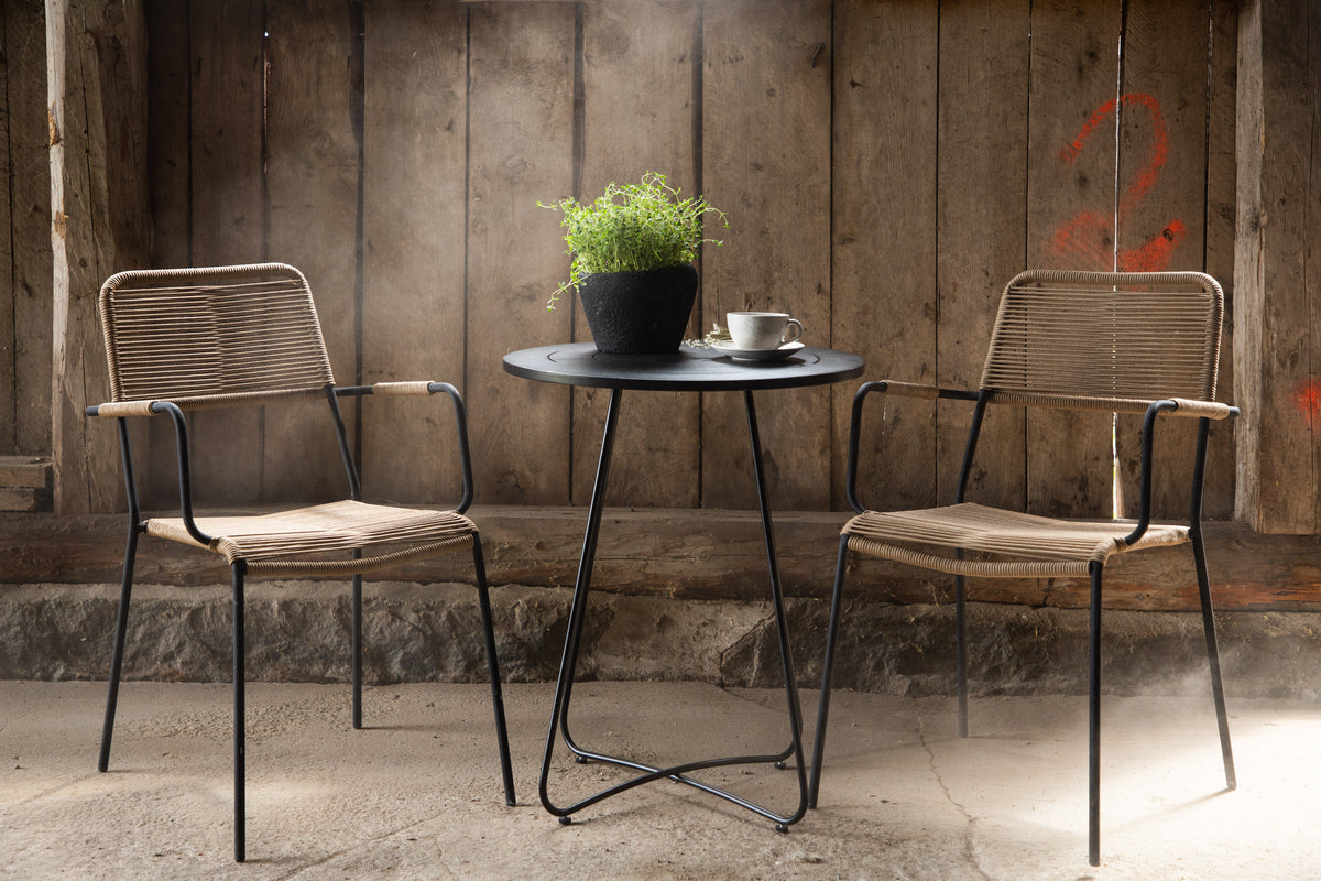 Bacong Cafébord ⌀60 Sort