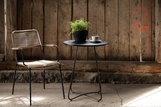 Bacong Cafébord ⌀60 Sort