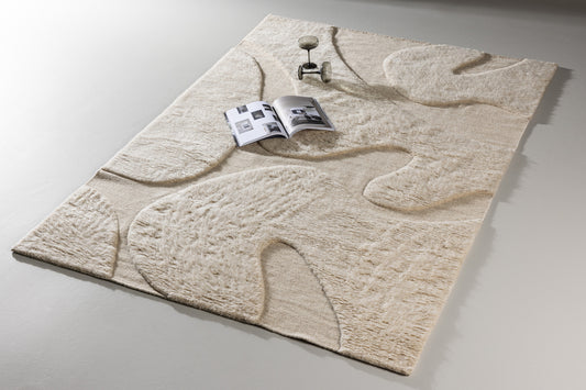 Rektangulært tæppe 290 x 200 Beige