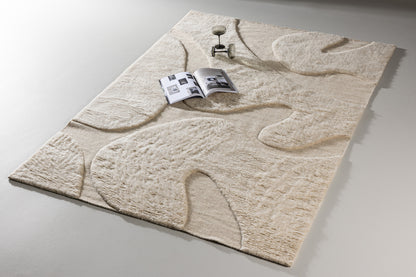 Rektangulært tæppe 230 x 160 Beige