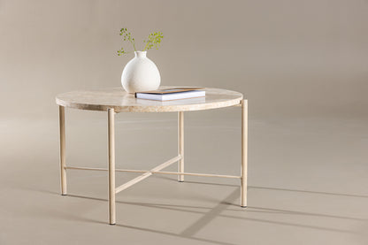 Sandhamn Sofabord ⌀70 Beige