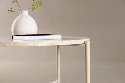 Sandhamn Sofabord ⌀70 Beige
