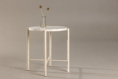 Sandhamn Sofabord ⌀40 Beige