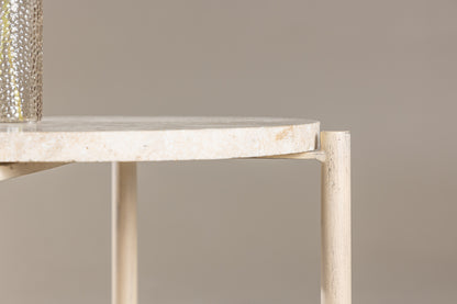 Sandhamn Sofabord ⌀40 Beige
