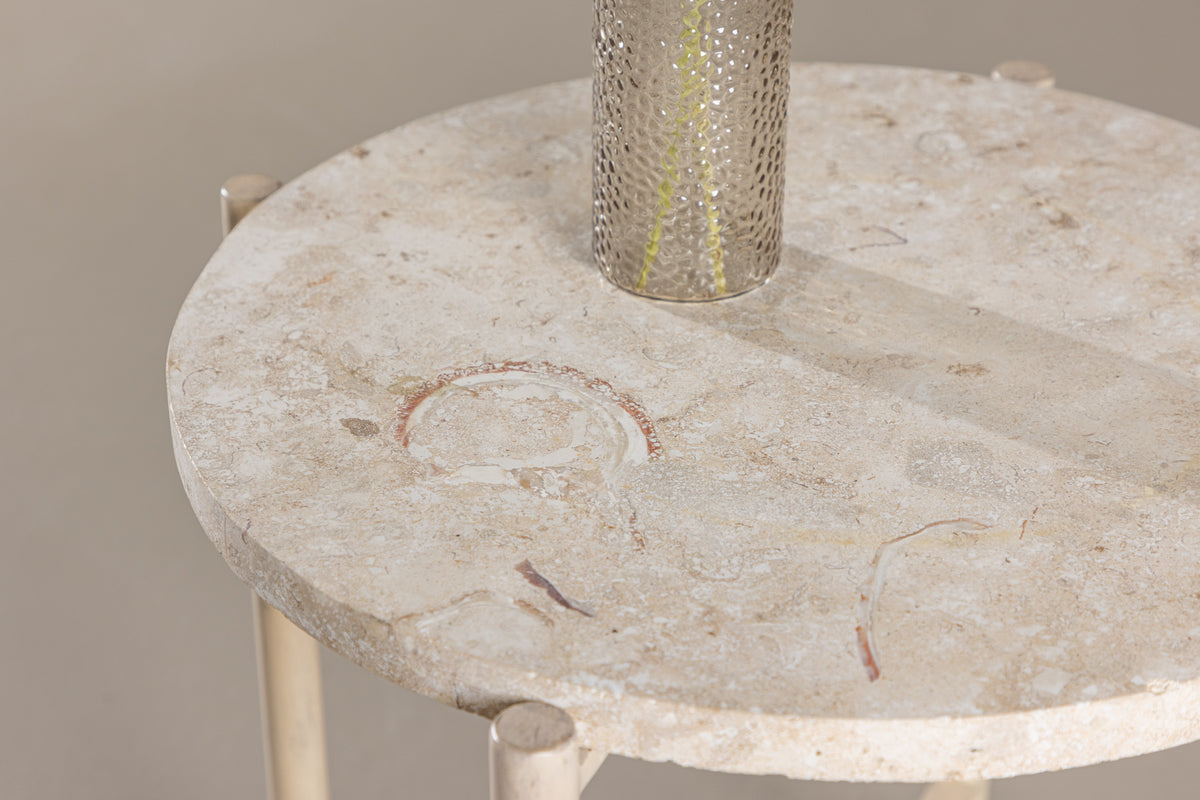 Sandhamn Sofabord ⌀40 Beige