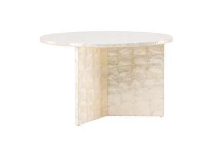 Smögen sofabord ⌀70 beige