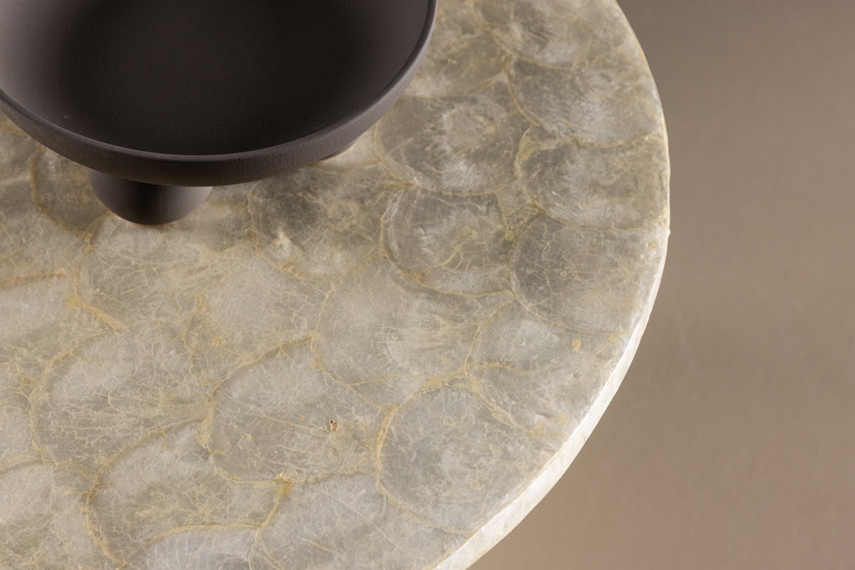 Smögen sofabord ⌀70 beige