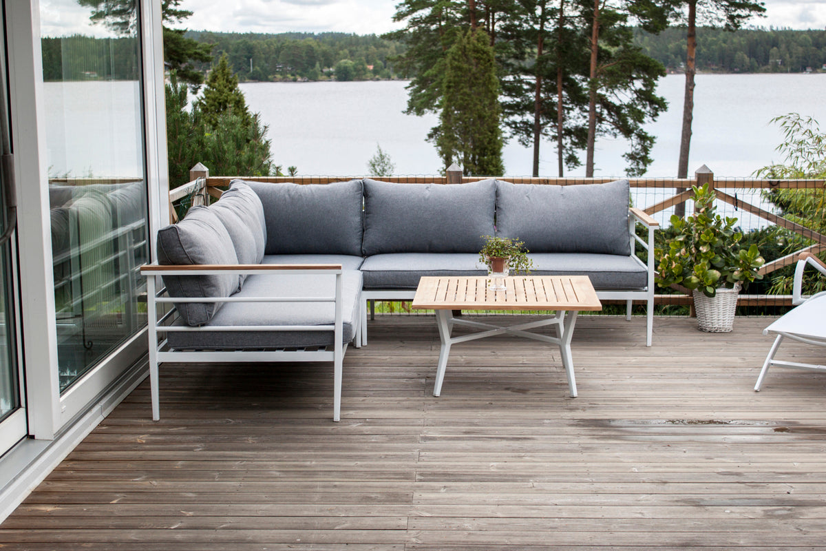 Hjørnesofa sæt Natur Grå