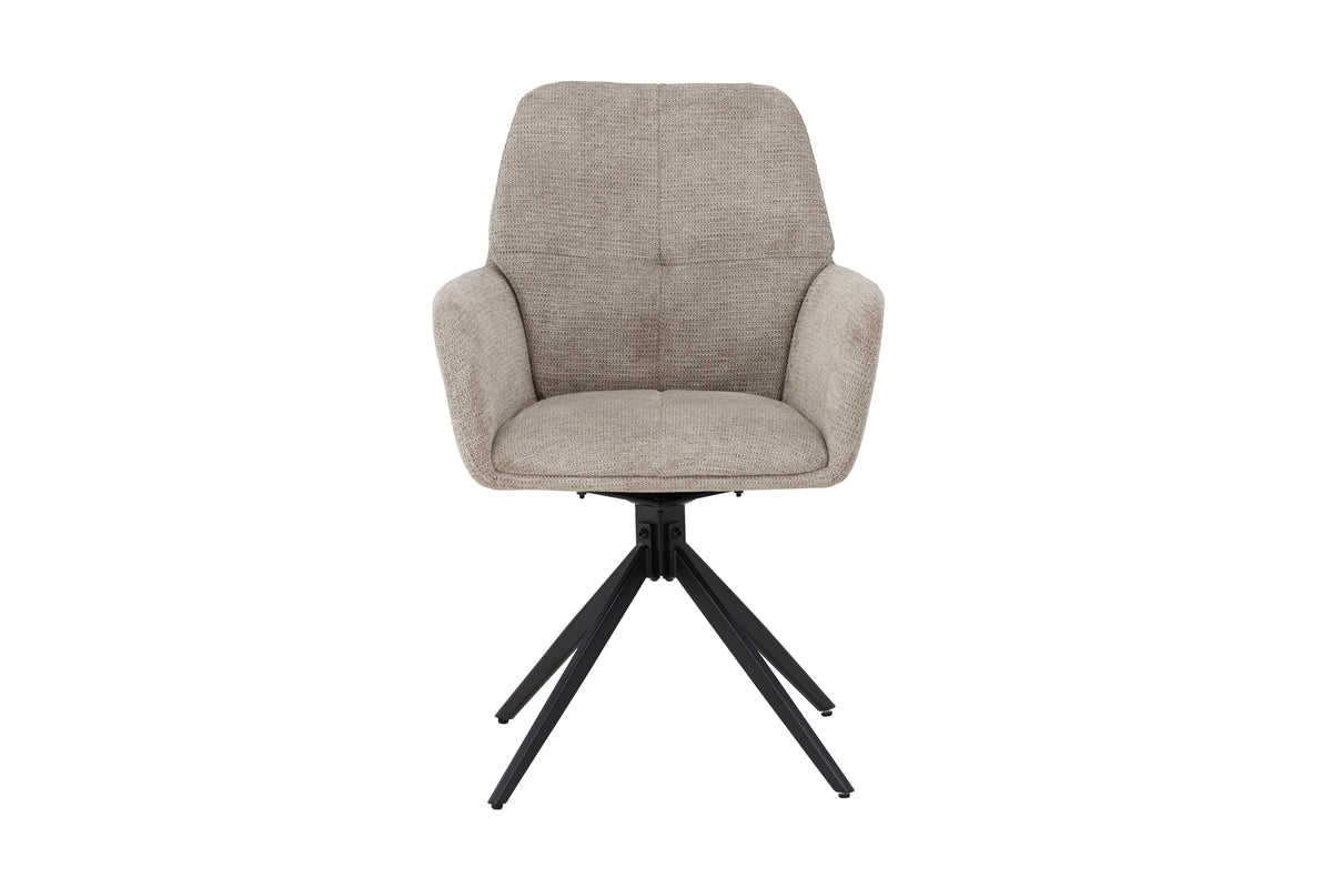 Spisebordsstol 2-pak Brun