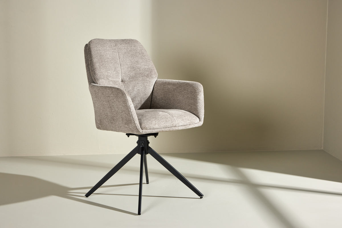 Spisebordsstol 2-pak Brun