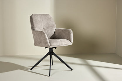 Spisebordsstol 2-pak Brun