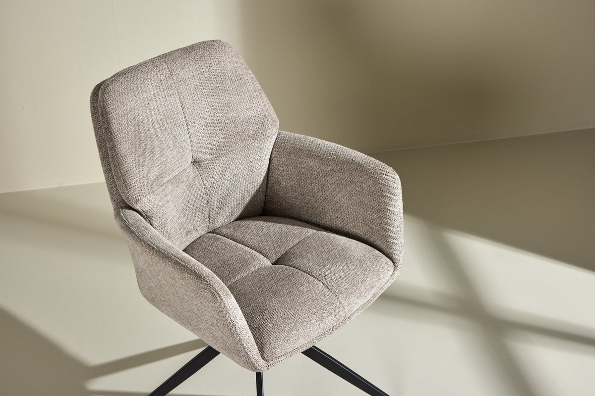 Spisebordsstol 2-pak Brun