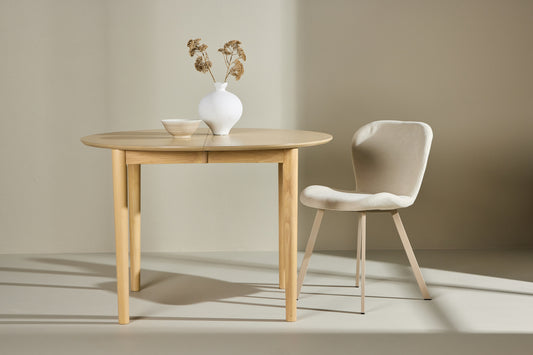Rundt spisebord 110 Whitewash