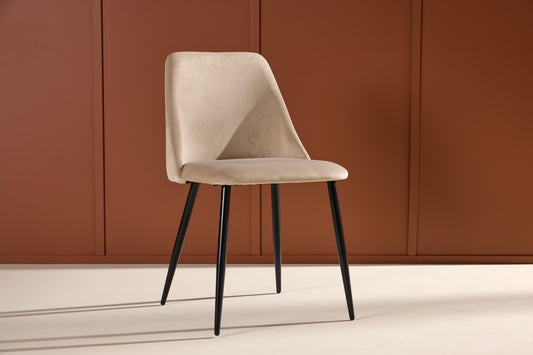 Spisebordsstol 2-pak Beige