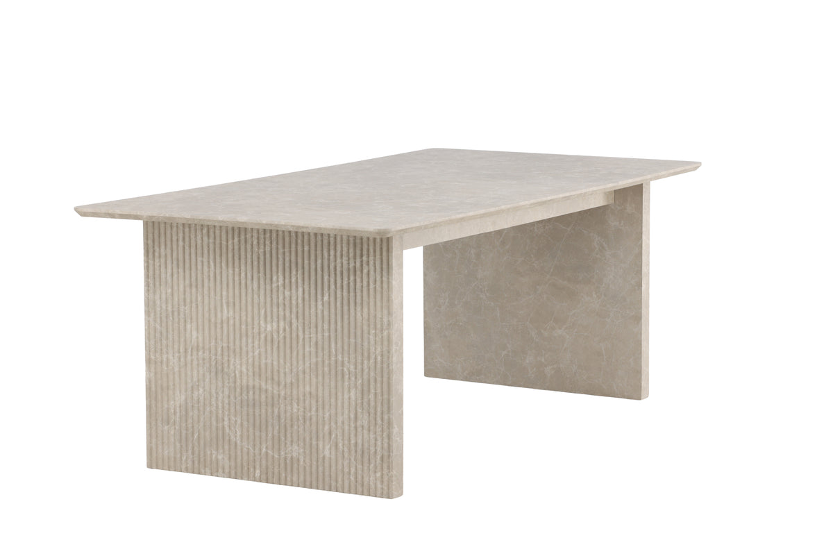 Vail firkantet spisebord 200 x 100 Beige