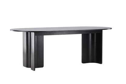 Tyresö Oval Spisebord 220 x 100 Sort