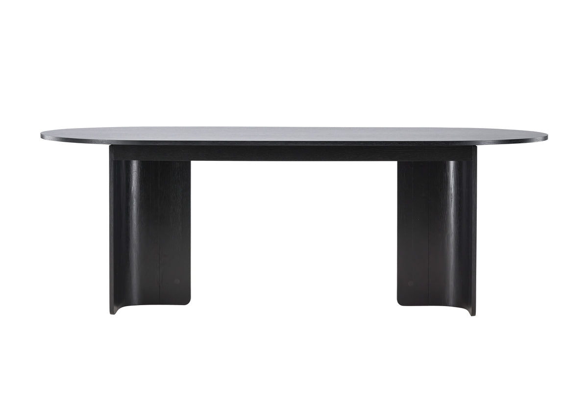 Tyresö Oval Spisebord 220 x 100 Sort