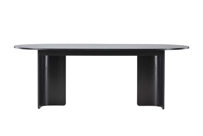 Tyresö Oval Spisebord 220 x 100 Sort