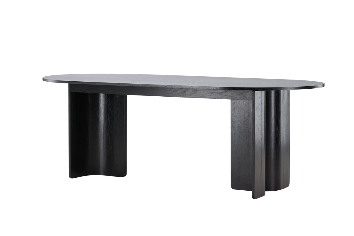 Tyresö Oval Spisebord 220 x 100 Sort