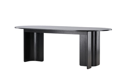 Tyresö Oval Spisebord 220 x 100 Sort