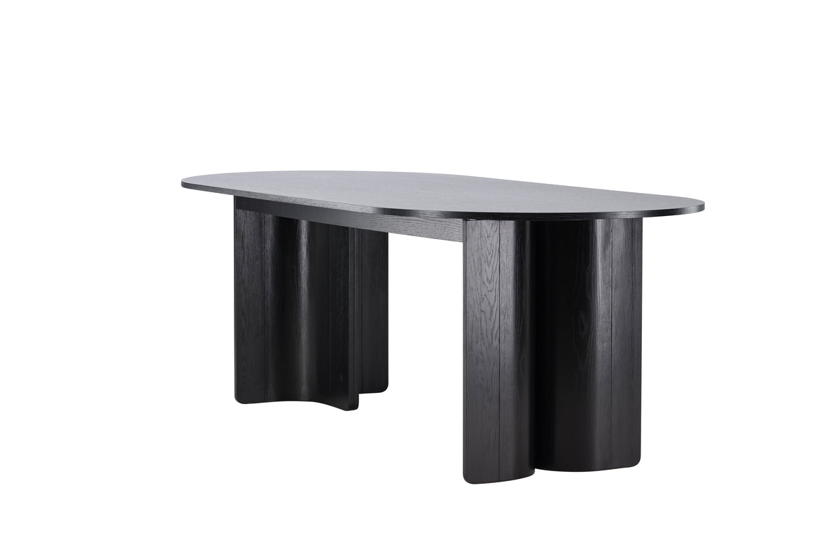 Tyresö Oval Spisebord 220 x 100 Sort
