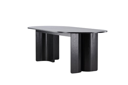 Tyresö Oval Spisebord 220 x 100 Sort