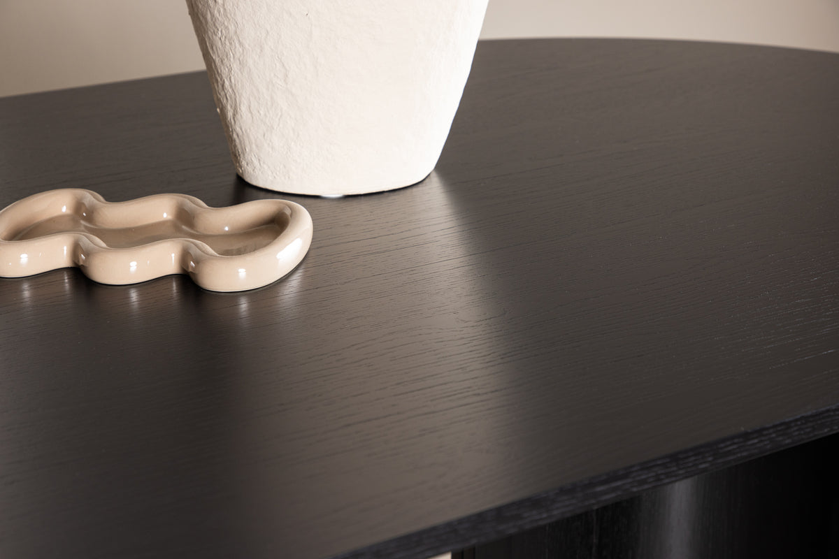 Tyresö Oval Spisebord 220 x 100 Sort